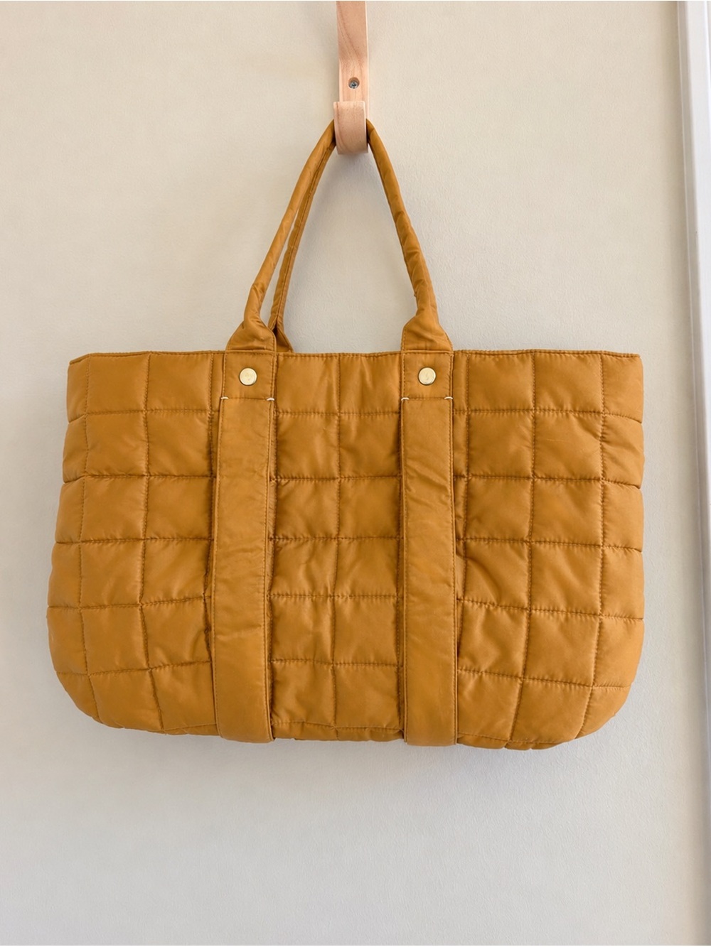 Clare V La Tropezienne - Mustard Quilted Puffer